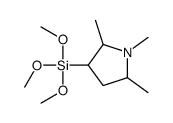 trimethoxy-(1,2,5-trimethylpyrrolidin-3-yl)silane Structure