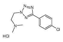 2-[5-(4-chlorophenyl)tetrazol-2-yl]-N,N-dimethylethanamine,hydrochloride Structure