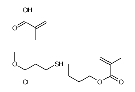 butyl 2-methylprop-2-enoate,2-methylprop-2-enoic acid,methyl 3-sulfanylpropanoate Structure