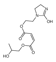 Maleic acid 1-(2-hydroxypropyl)4-[2-(2-oxo-1-imidazolidinyl)ethyl] ester结构式