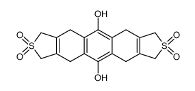5,11-dihydroxy-4,6,7,9,10,12-hexahydro-1H,3H-anthra(2,3-c:6,7-c')bisthiophene 2,2,8,8-tetraoxide结构式