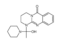 1-(1-hydroxy-1-piperidin-1-ylethyl)-3,4-dihydro-2H-pyrimido[2,1-b]quinazolin-6-one结构式