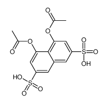 4,5-diacetyloxynaphthalene-2,7-disulfonic acid结构式
