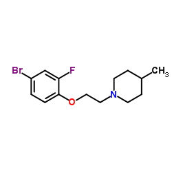 1-[2-(4-Bromo-2-fluorophenoxy)ethyl]-4-methylpiperidine Structure