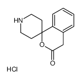 SPIRO[ISOCHROMAN-1,4'-PIPERIDIN]-3-ONE HYDROCHLORIDE结构式