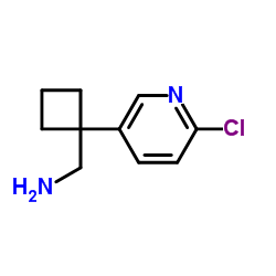 1-[1-(6-Chloro-3-pyridinyl)cyclobutyl]methanamine Structure