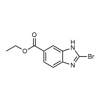 2-溴-1H-苯并[d]咪唑-6-羧酸乙酯结构式