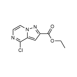 4-氯吡唑并[1,5-a]吡嗪-2-羧酸乙酯结构式