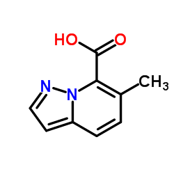 6-甲基吡唑并[1,5-a]吡啶-7-羧酸结构式