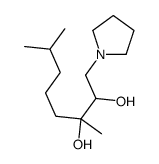 3,7-dimethyl-1-pyrrolidin-1-yloctane-2,3-diol Structure