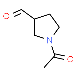 3-Pyrrolidinecarboxaldehyde, 1-acetyl-, (-)- (9CI) Structure