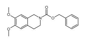 N-(carbobenzyloxy)-6,7-dimethoxy-1,2,3,4-tetrahydroisoquinoline Structure