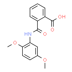 2-[(2,5-dimethoxyanilino)carbonyl]benzoic acid Structure