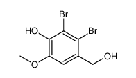 2,3-Dibromo-4-(hydroxymethyl)-6-methoxyphenol Structure