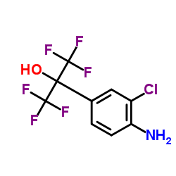 2-(4-Amino-3-chloro-phenyl)-1,1,1,3,3,3-hexafluoro-propan-2-ol结构式