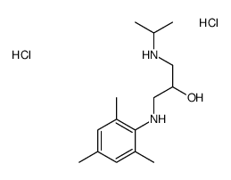 1-(propan-2-ylamino)-3-(2,4,6-trimethylanilino)propan-2-ol,dihydrochloride结构式