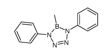 5-Methyl-1,4-diphenyl-4,5-dihydro-1H-tetrazaborole structure