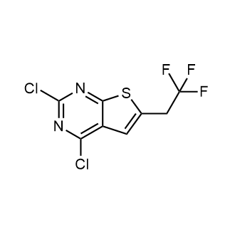 2,4-Dichloro-6-(2,2,2-trifluoroethyl)thieno[2,3-d]pyrimidine structure