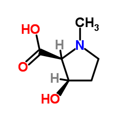 L-Proline, 3-hydroxy-1-methyl-, (3R)- (9CI)结构式