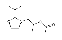 α-methyl-2-(1-methylethyl)oxazolidine-3-ethyl acetate结构式