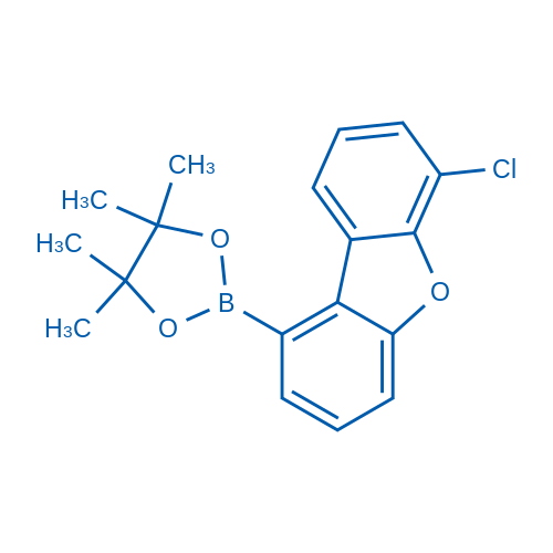 2-(6-Chlorodibenzo[b,d]furan-1-yl)-4,4,5,5-tetramethyl-1,3,2-dioxaborolane Structure