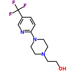 2-[4-[5-(TRIFLUOROMETHYL)PYRIDIN-2-YL]PIPERAZIN-1-YL]ETHANOL Structure