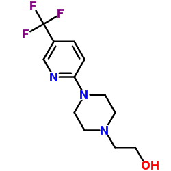 2-[4-[5-(TRIFLUOROMETHYL)PYRIDIN-2-YL]PIPERAZIN-1-YL]ETHANOL structure