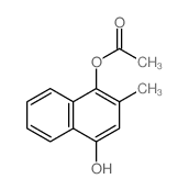 1,4-Naphthalenediol,2-methyl-, 1-acetate Structure