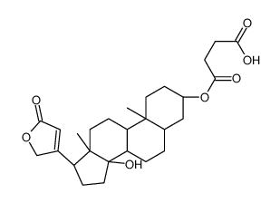 4-[[(3S,5R,8R,9S,10S,13R,17R)-14-hydroxy-10,13-dimethyl-17-(5-oxo-2H-furan-3-yl)-1,2,3,4,5,6,7,8,9,11,12,15,16,17-tetradecahydrocyclopenta[a]phenanthren-3-yl]oxy]-4-oxobutanoic acid结构式