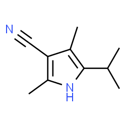 1H-Pyrrole-3-carbonitrile,2,4-dimethyl-5-(1-methylethyl)-(9CI)结构式