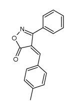3-phenyl-4-[1-p-tolyl-meth-(Z)-ylidene]-4H-isoxazol-5-one Structure