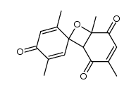 2',3,5',6-tetramethyl-7-oxaspiro[bicyclo[4.2.0]oct[3]ene-8,1'-cyclohexa[2,5]diene]-2,4',5-trione结构式