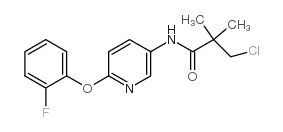 N1-[6-(2-FLUOROPHENOXY)-3-PYRIDYL]-3-CHLORO-2,2-DIMETHYLPROPANAMIDE structure