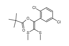 1-(2,5-dichlorophenyl)-2,2-bis(methylthio)vinyl pivalate Structure