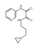 Ethanediamide,N1-[3-(1-aziridinyl)propyl]-N2-3-pyridinyl-结构式