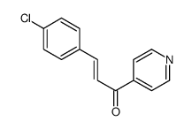 3-(4-chlorophenyl)-1-pyridin-4-ylprop-2-en-1-one结构式
