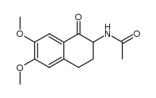 2-Acetylamino-6,7-dimethoxy-1,2,3,4-tetrahydronaphthalen-1-on Structure