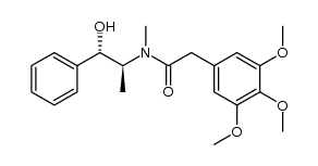 (+)-[1'S,2'S]-N-(2'-hydroxy-1'-methyl-2'-phenylethyl)-N-methyl-2-(3,4,5-trimethoxyphenyl)acetamide Structure