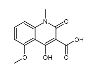 4-羟基-5-甲氧基-1-甲基-2-氧代-1,2-二氢喹啉-3-羧酸结构式