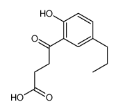 4-(2-羟基-5-丙苯基)-4-氧丁酸结构式