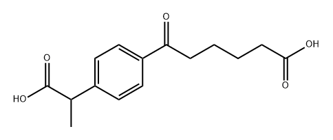 Benzenehexanoic acid, 4-(1-carboxyethyl)-ε-oxo- structure