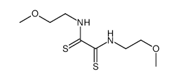 N,N'-Bis(2-methoxyethylamino)ethanebisthioamide Structure