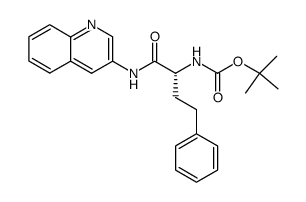 N-tert-butoxycarbonyl-D-homophenylalanine 3-quinolylamide Structure