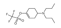 trifluoromethanesulfonic acid 4-dipropylaminocyclohex-1-enyl ester结构式