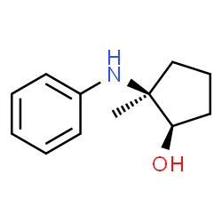 Cyclopentanol, 2-methyl-2-(phenylamino)-, (1R,2S)-rel- (9CI)结构式