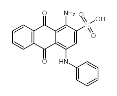 2-Anthracenesulfonicacid, 1-amino-9,10-dihydro-9,10-dioxo-4-(phenylamino)-结构式