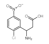 3-AMINO-3-(2-CHLORO-5-NITRO-PHENYL)-PROPIONIC ACID结构式