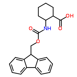 Cyclohexanecarboxylic acid, 2-[[(9H-fluoren-9-ylmethoxy)carbonyl]amino]- (9CI) Structure