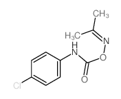 2-Propanone,O-[[(4-chlorophenyl)amino]carbonyl]oxime (9CI) Structure