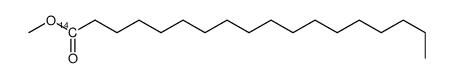 Octadecanoic-1-14C acid,methyl ester结构式